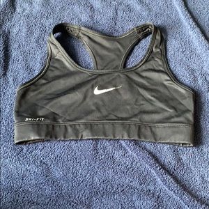 Black Nike sports bra
